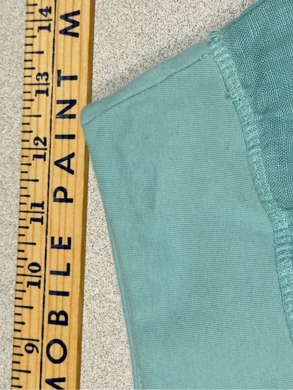 Becasa XS 100% Linen Aqua Blue Pull-On Skirt Made in USA